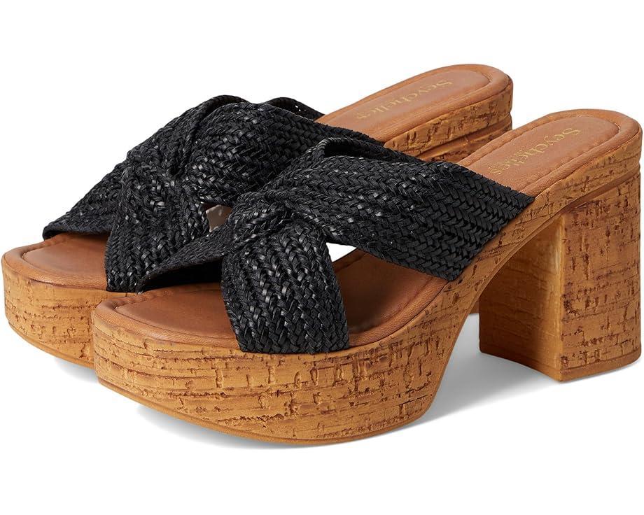 Adorned Metallic Raffia Slide Sandal Product Image