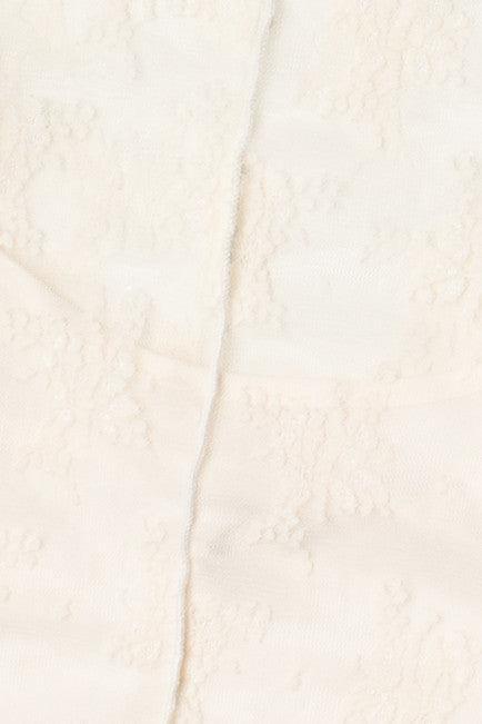 Floral Lace Mesh Tee With Cami Product Image