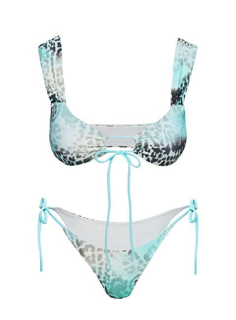 Missie Tie Side Bikini Bottom Leopard Product Image