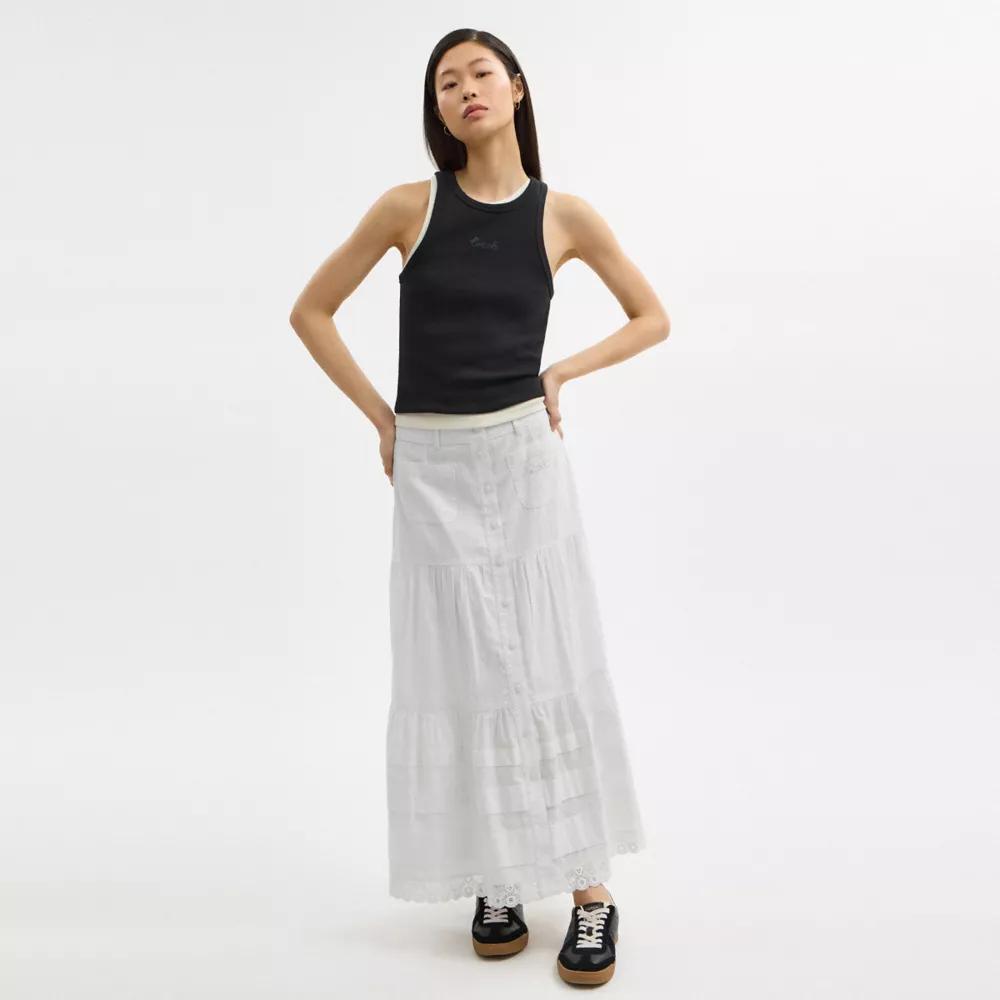 Tiered Maxi Skirt Product Image