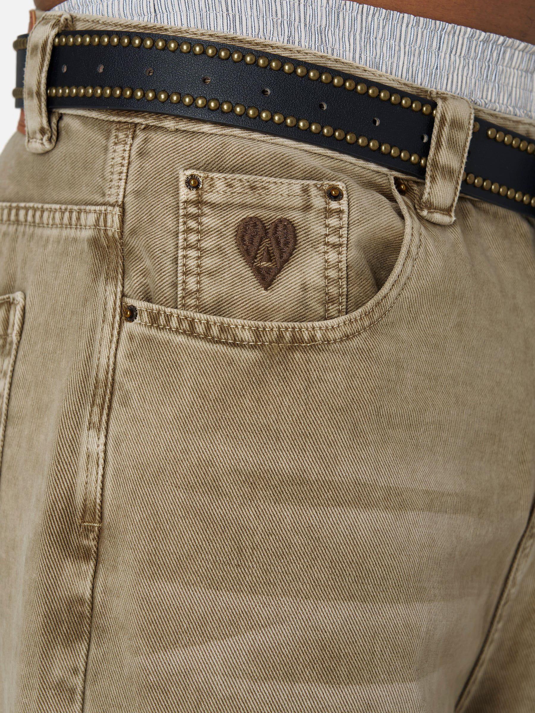 Aelfric Eden Baggy Brown Washed Jeans Product Image
