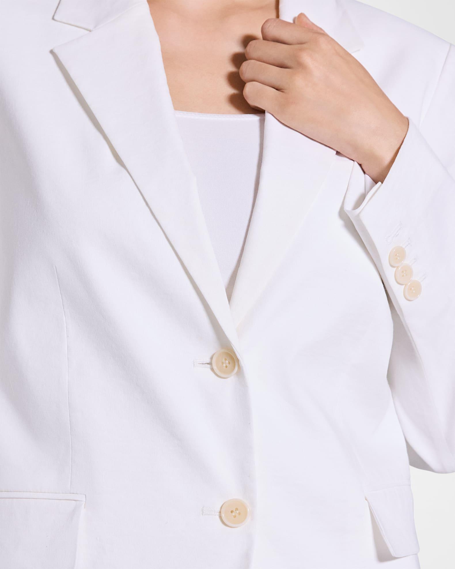Oversized Crunch Linen Blazer Product Image