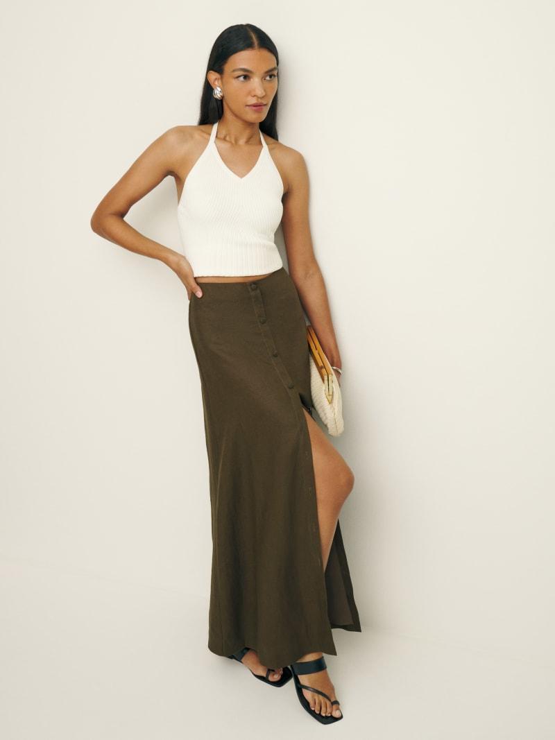 Andi Linen Maxi Skirt Product Image