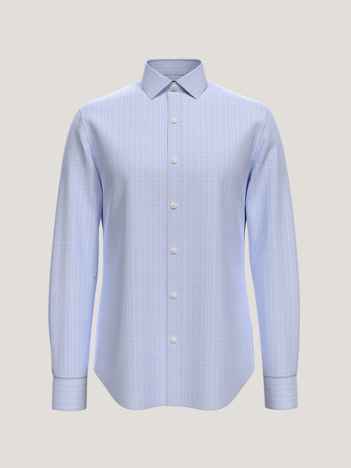 Tommy Hilfiger Men's Slim Fit THFlex Plaid Dress Shirt Product Image