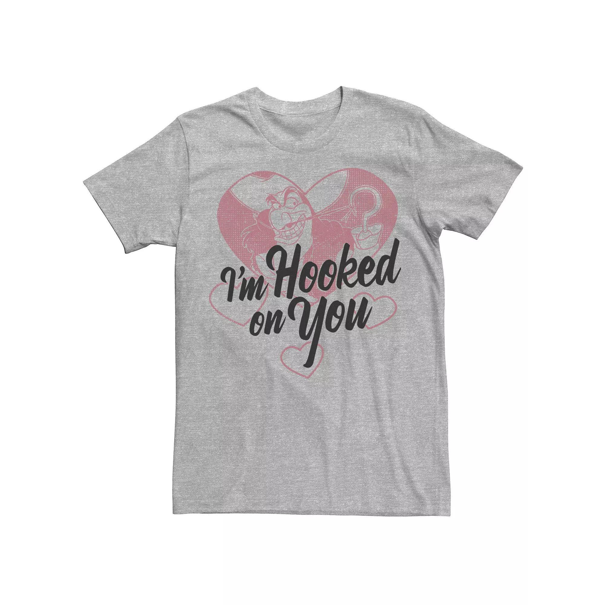 Men's Disney's Peter Pan Disney Villains Captain Hook I'm Hooked On You Tee,  Product Image