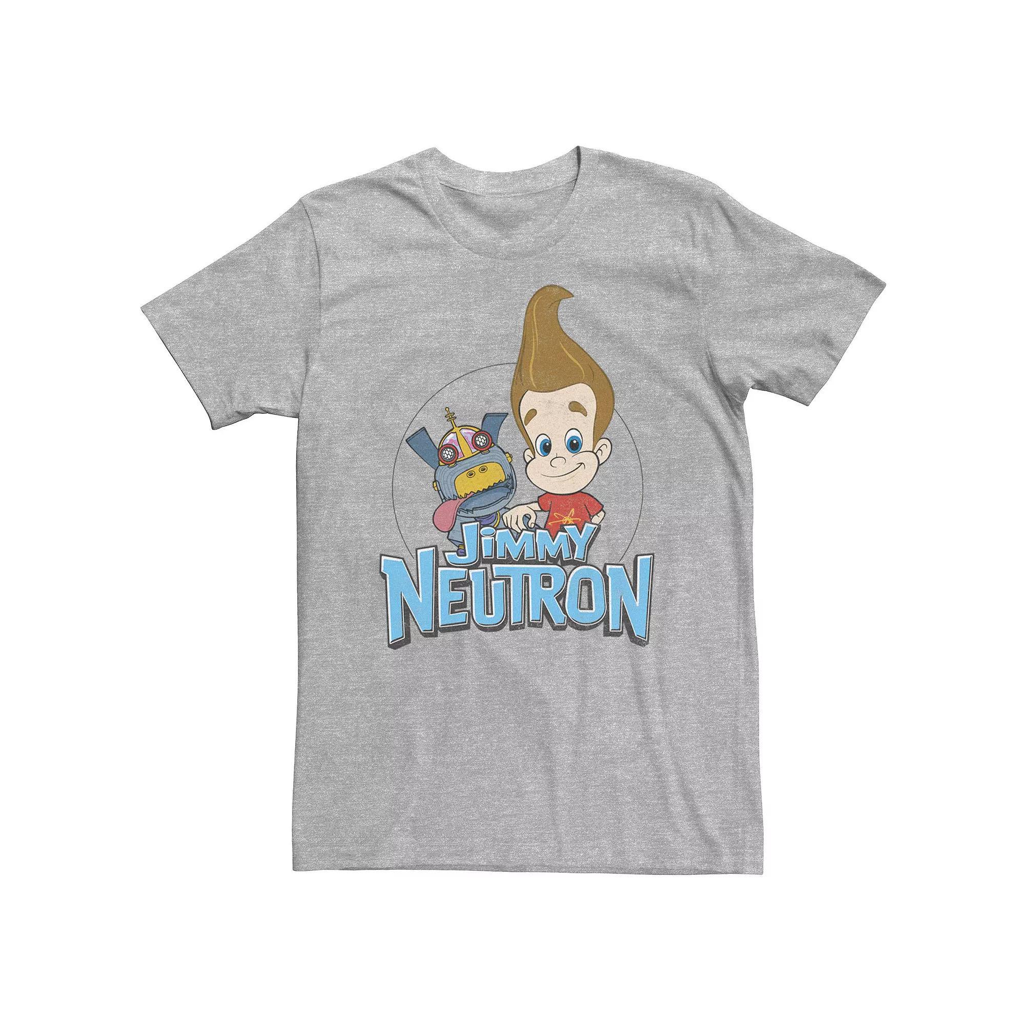 Big & Tall Nickelodeon Jimmy Neutron Goddard Title Vintage Poster Tee, Men's,  Product Image