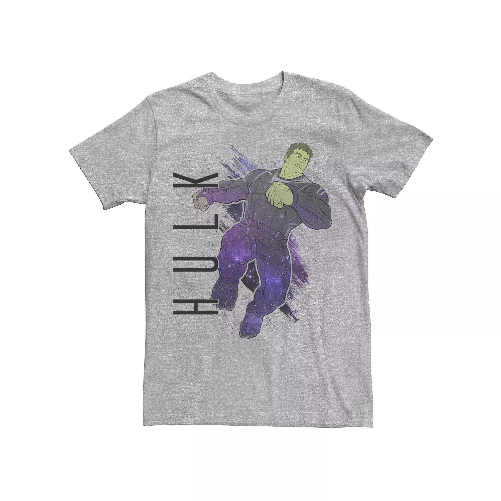 Men's Marvel Avengers Endgame Hulk Galaxy Painted Graphic Tee,  Product Image
