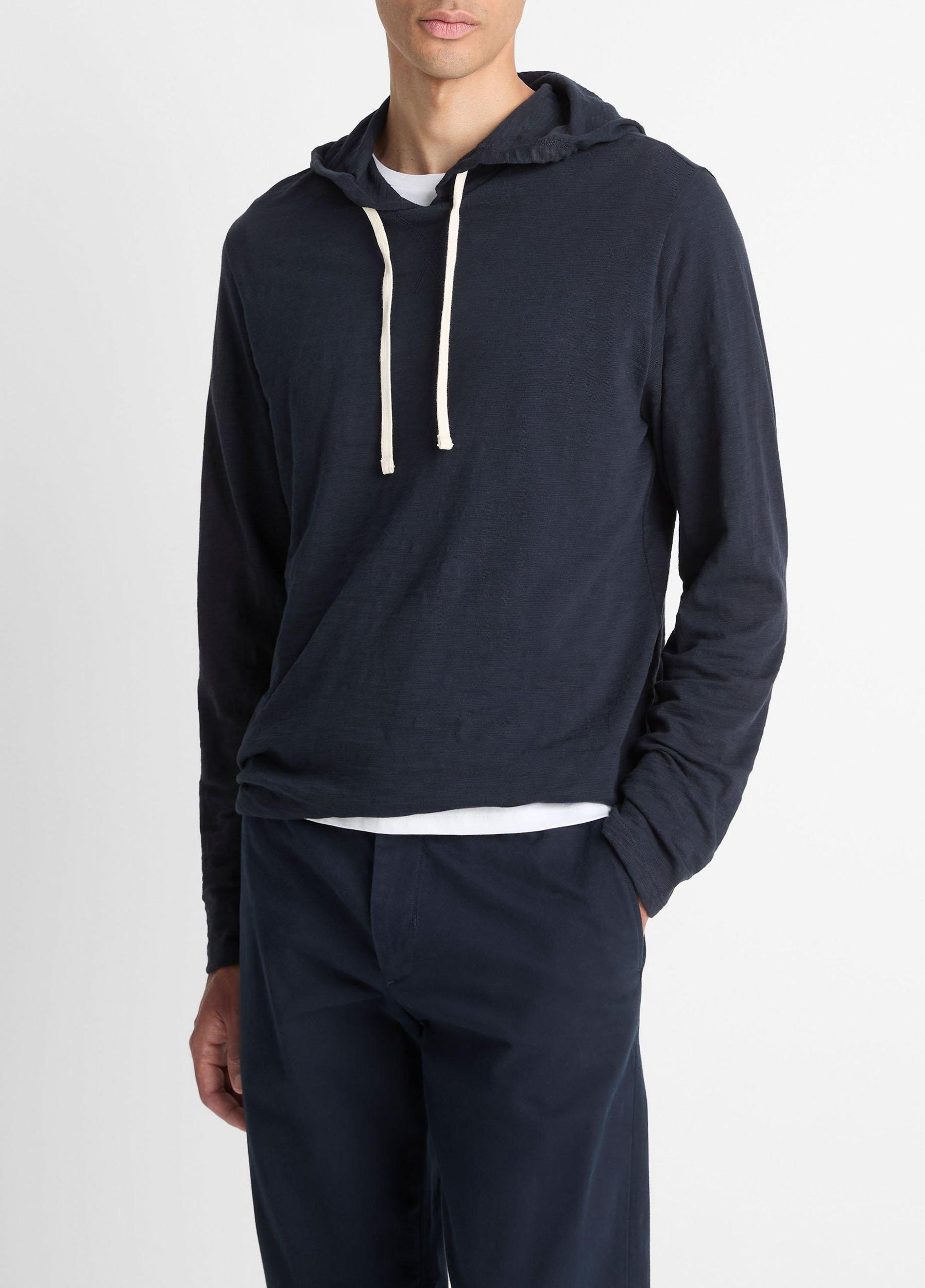 Textured Cotton Hoodie Product Image