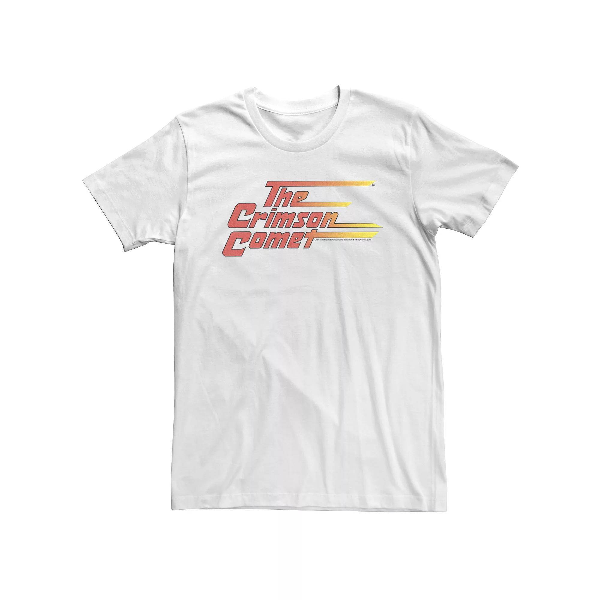 Big & Tall DC Comics The Flash Crimson Comet Text Poster Tee, Men's,  Product Image