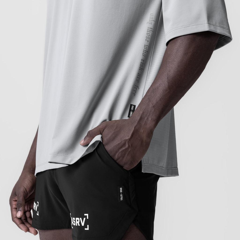 0841. 3D-Lite® 2.0 Lycra® 3/4-Sleeve Oversized Tee - Slate Grey "OTWR" Product Image