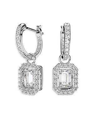 Swarovski Millenia Octagon Cut Crystal Hoop Drop Earrings Product Image