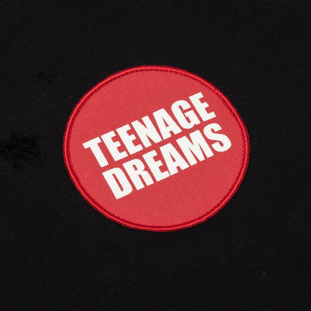 Teenage Dreams Oversized Zipped Hoodie - Black Male Product Image