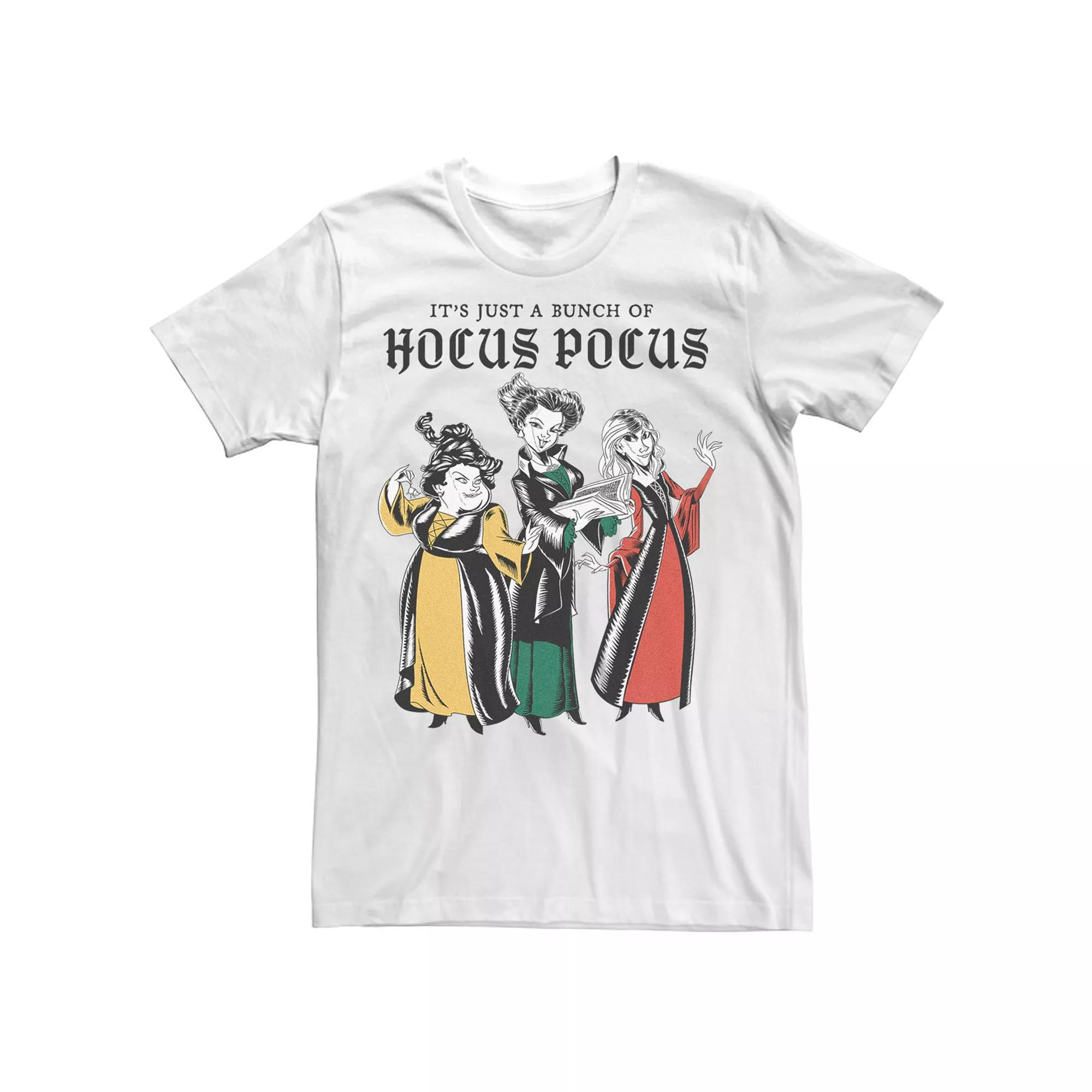 Disney's Hocus Pocus Men's Sanderson Sisters It's Just a Bunch Sketch Tee, Size: Large, White Product Image