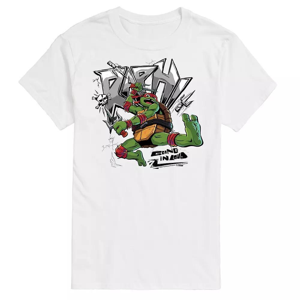 Big & Tall Nickelodeon TMNT Mutant Mayhem Raph Graphic Tee, Men's, Size: Large Tall, White Product Image