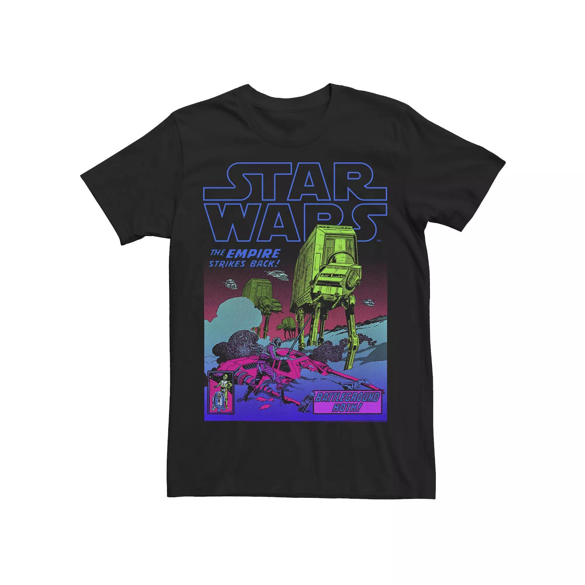 Men's Star Wars Black Light Poster Tee, Size: Large Product Image