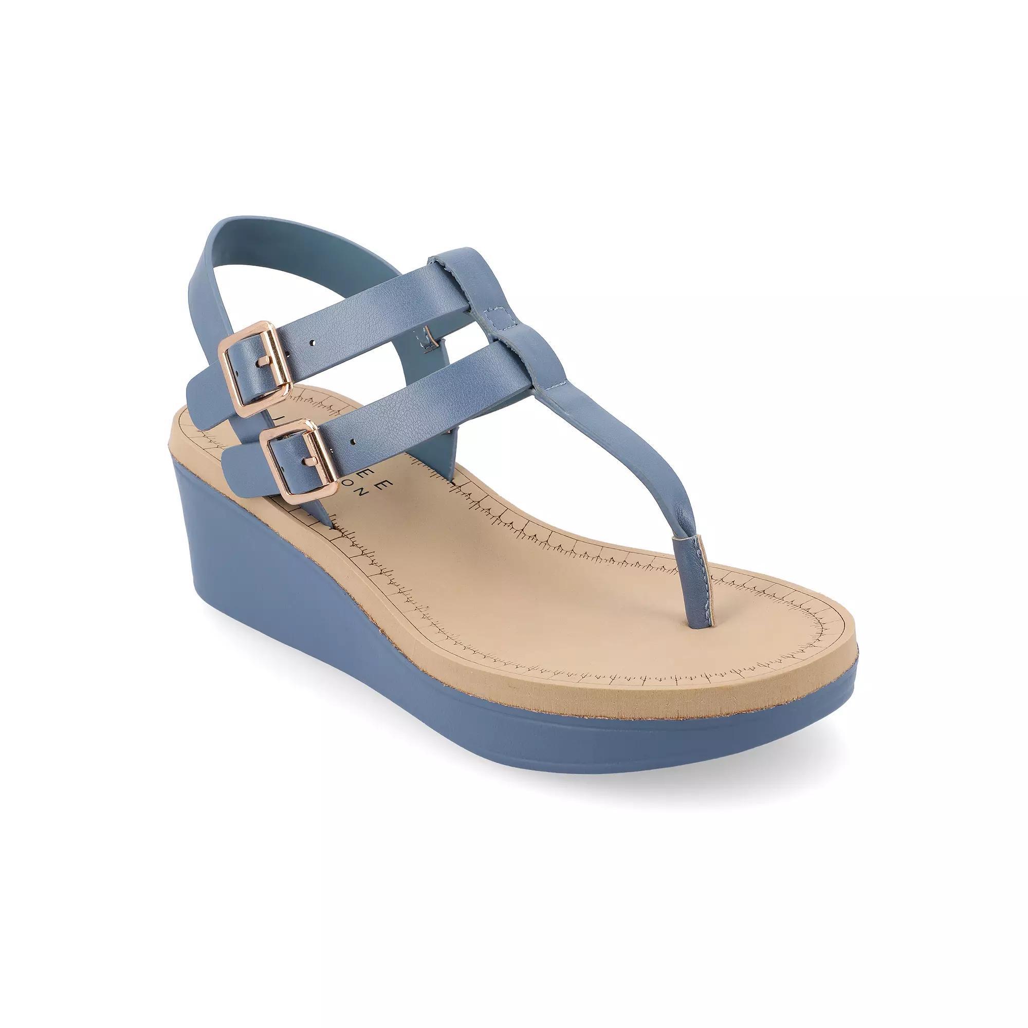 Journee Bianca Women's Wedge Sandals,  Product Image