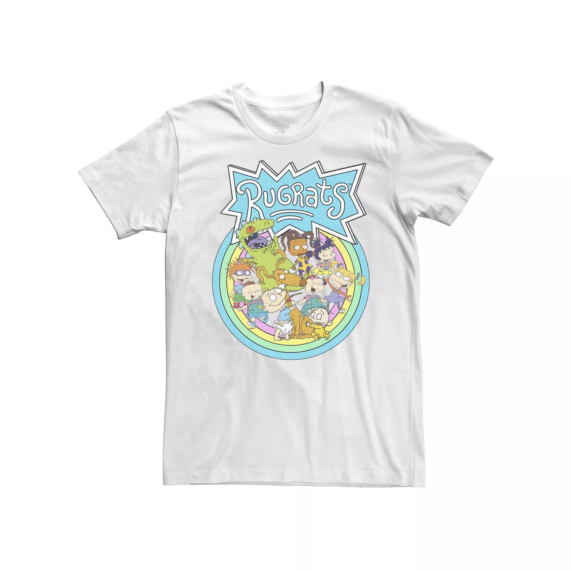 Men's Rugrats Rainbow Group Logo Tee,  Product Image