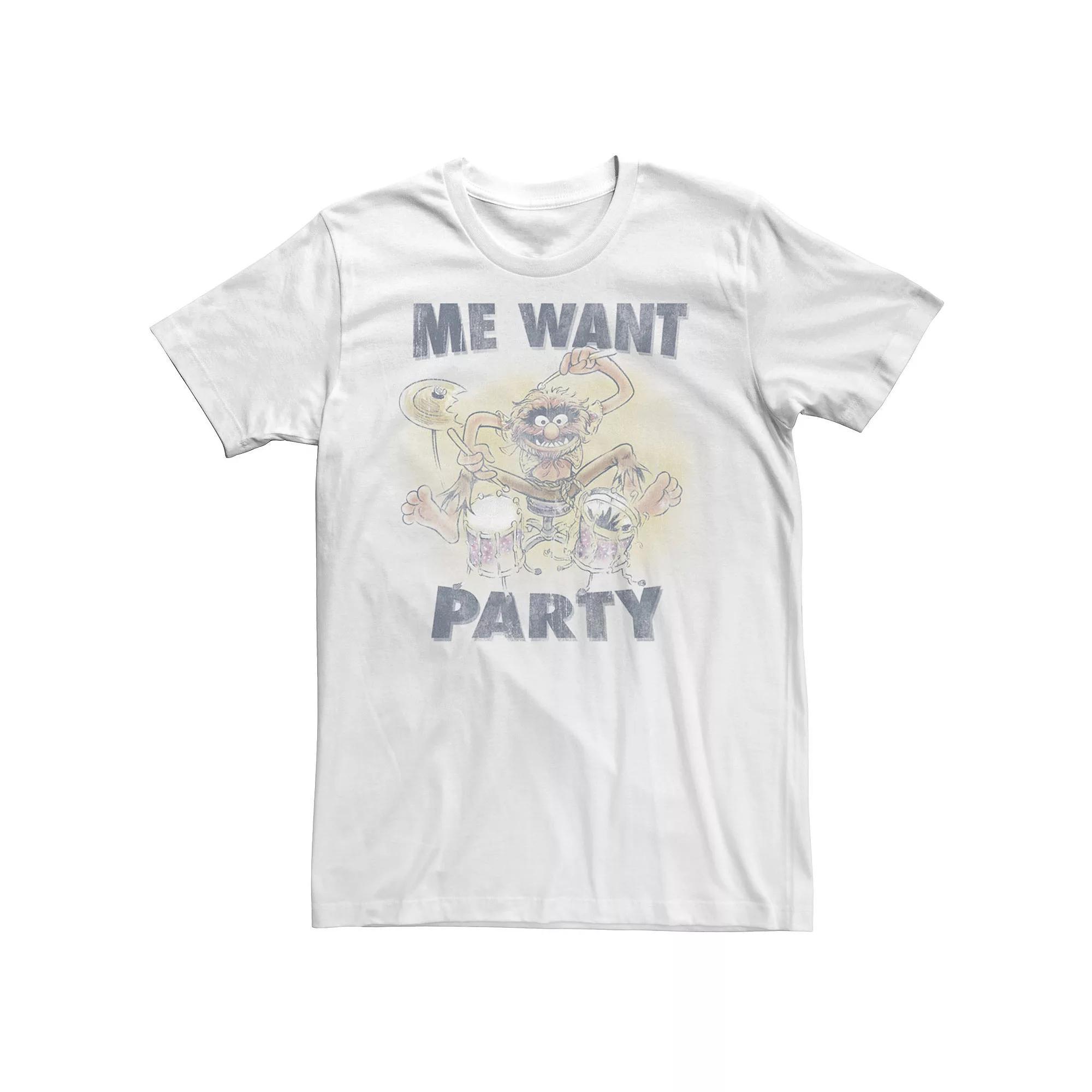 Men's The Muppets Animal Me Want Party Graphic Tee,  Product Image