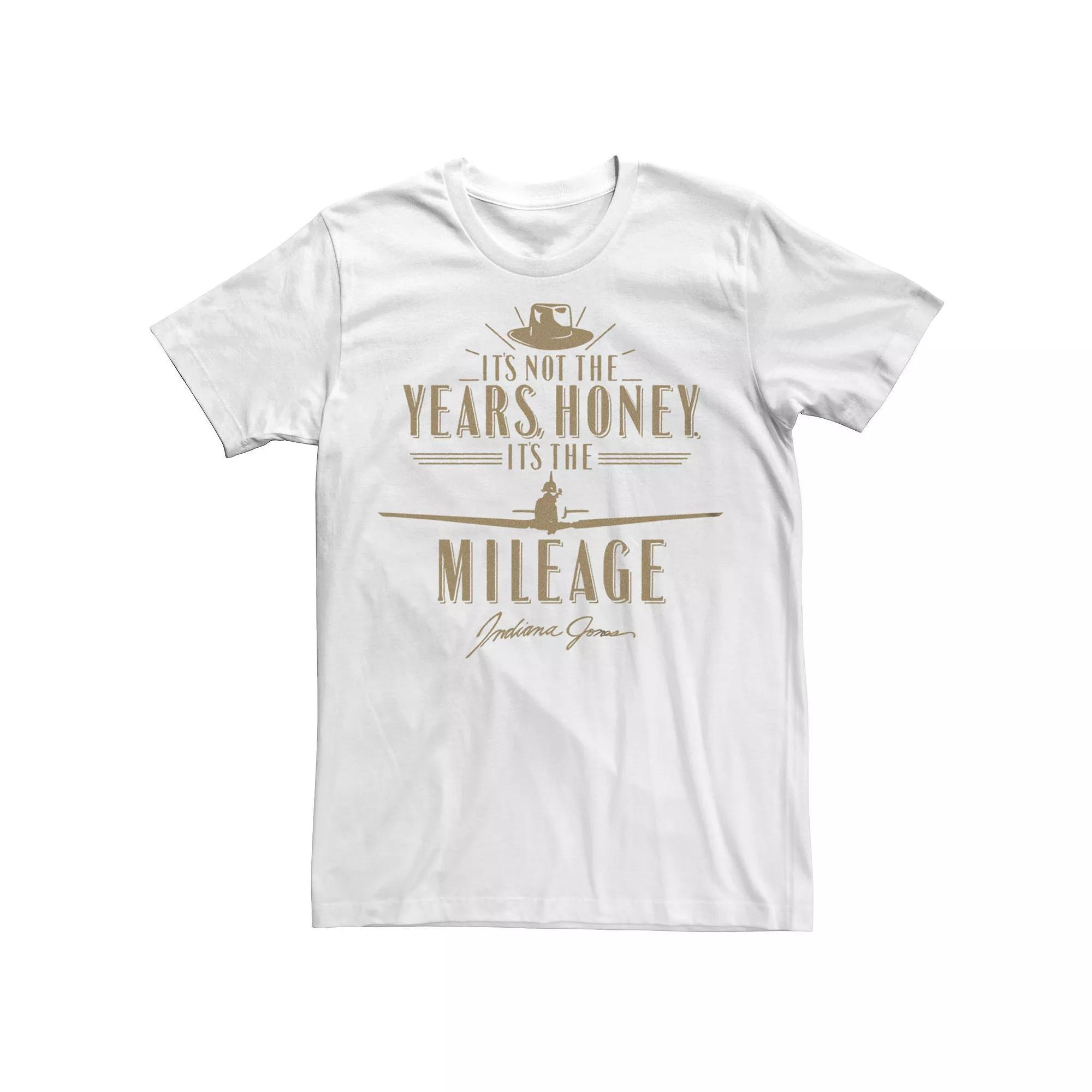 Men's Indiana Jones It's Not the Years Honey Golden Quote Graphic Tee, Size: Large, White Product Image