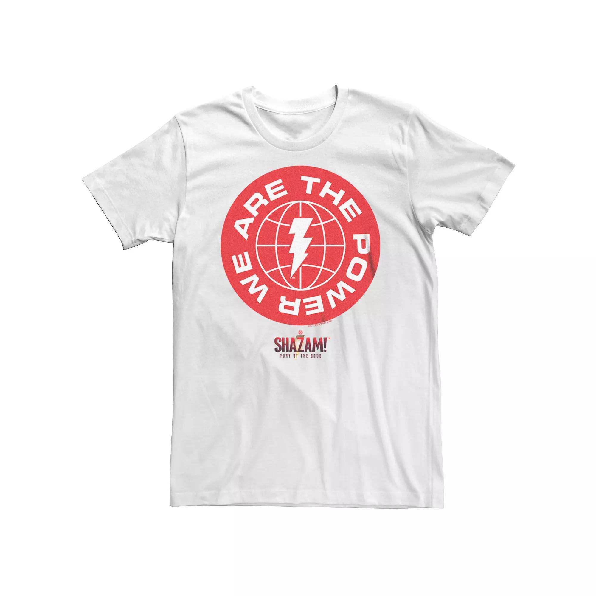 Big & Tall Shazam Fury Of The Gods We Are The Power Logo Tee, Men's,  Product Image