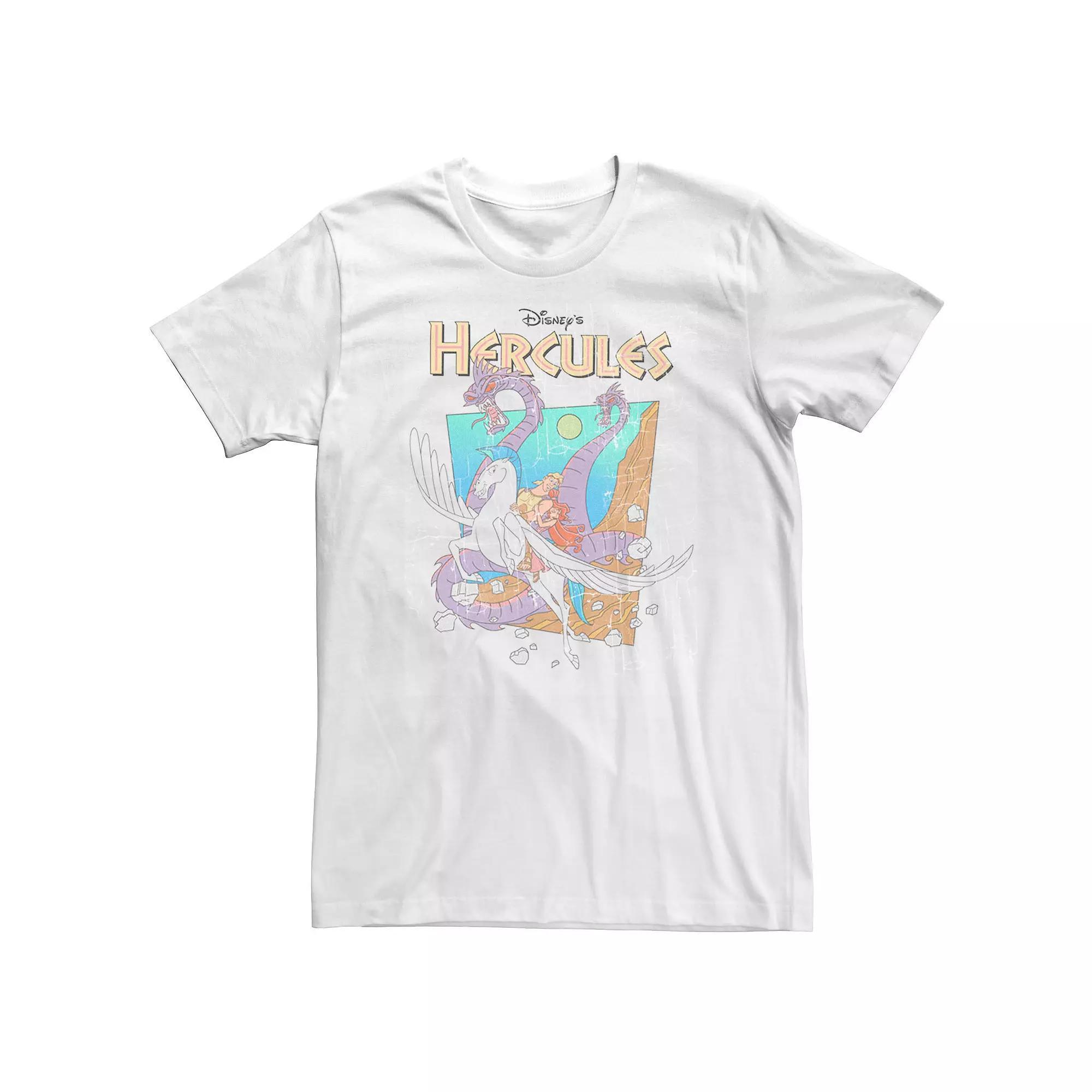 Disney's Hercules Big & Tall Hydra Escape Cracked Image Graphic Tee, Men's, Size: 4XL Tall, White Product Image