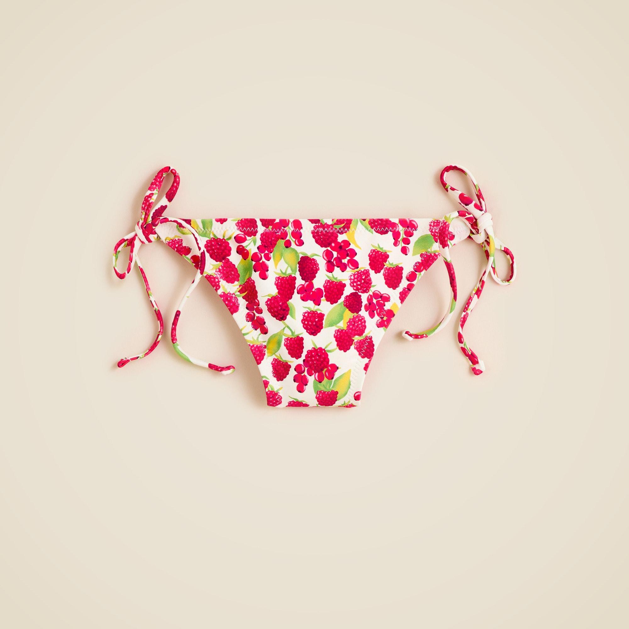 String hipster bikini bottom in raspberry print Product Image