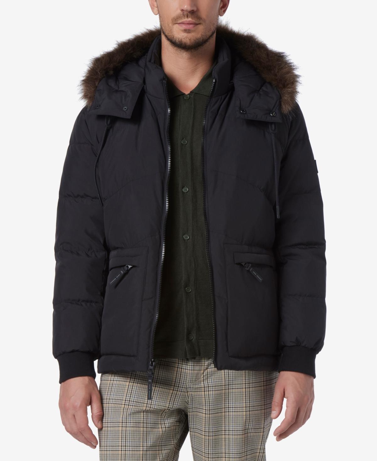 Andrew Marc Gramercy Hooded Faux Fur Coat Product Image