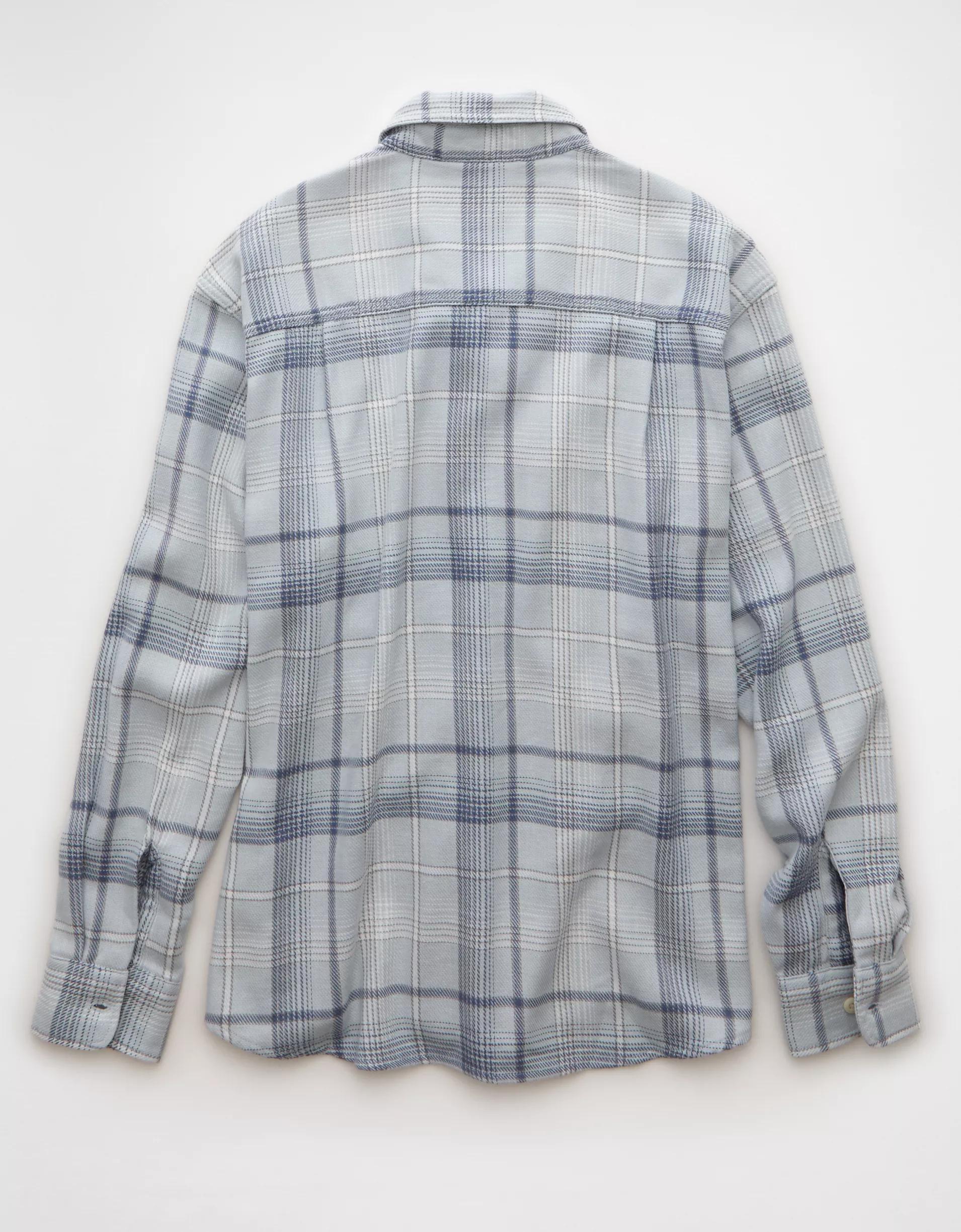 AE Textured Flannel Shirt Product Image