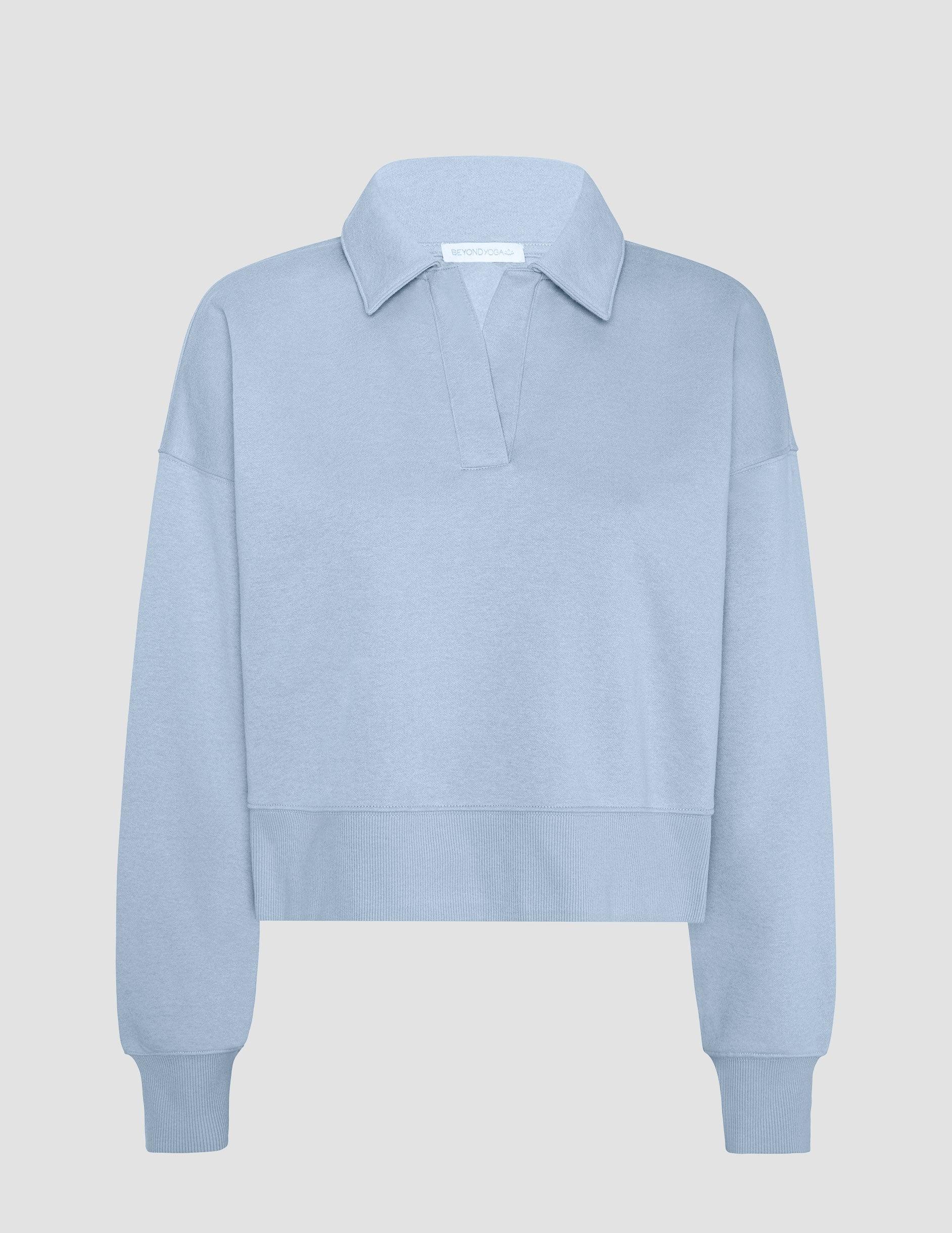 LuxeFleece Collared Sweatshirt Product Image