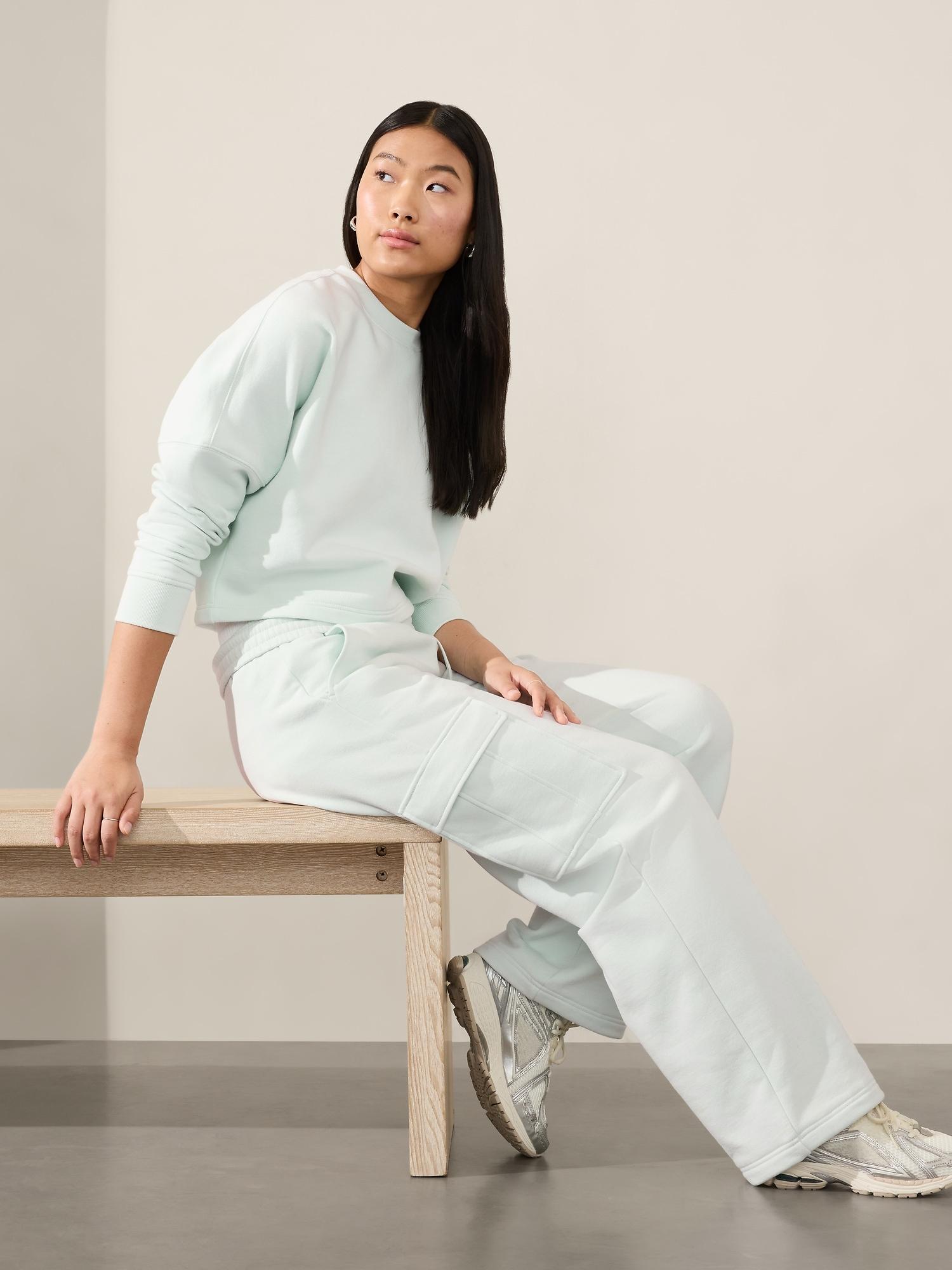 Forever Fleece Dolman Crop Sweatshirt Product Image