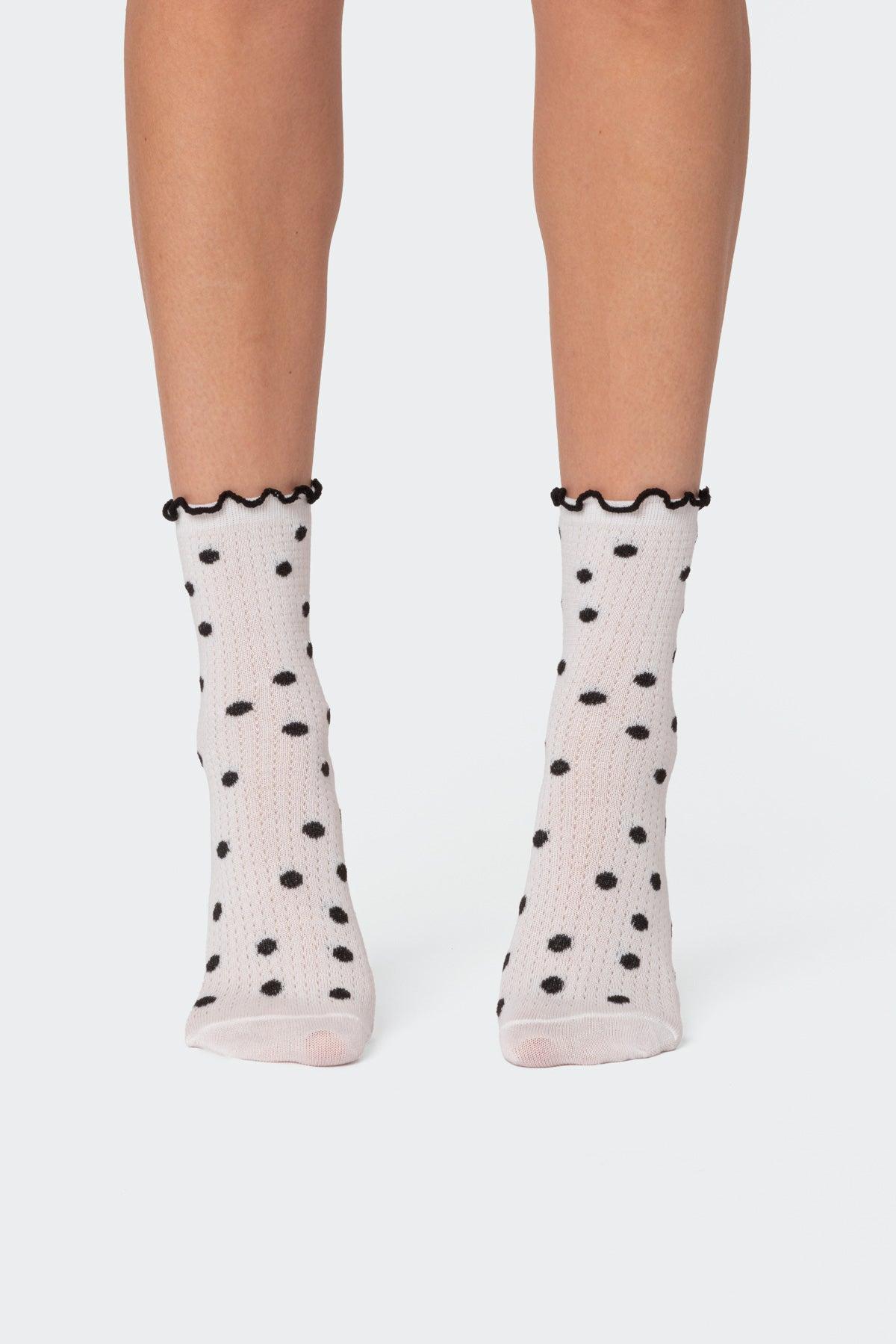 Polka Dot Frill Socks Product Image