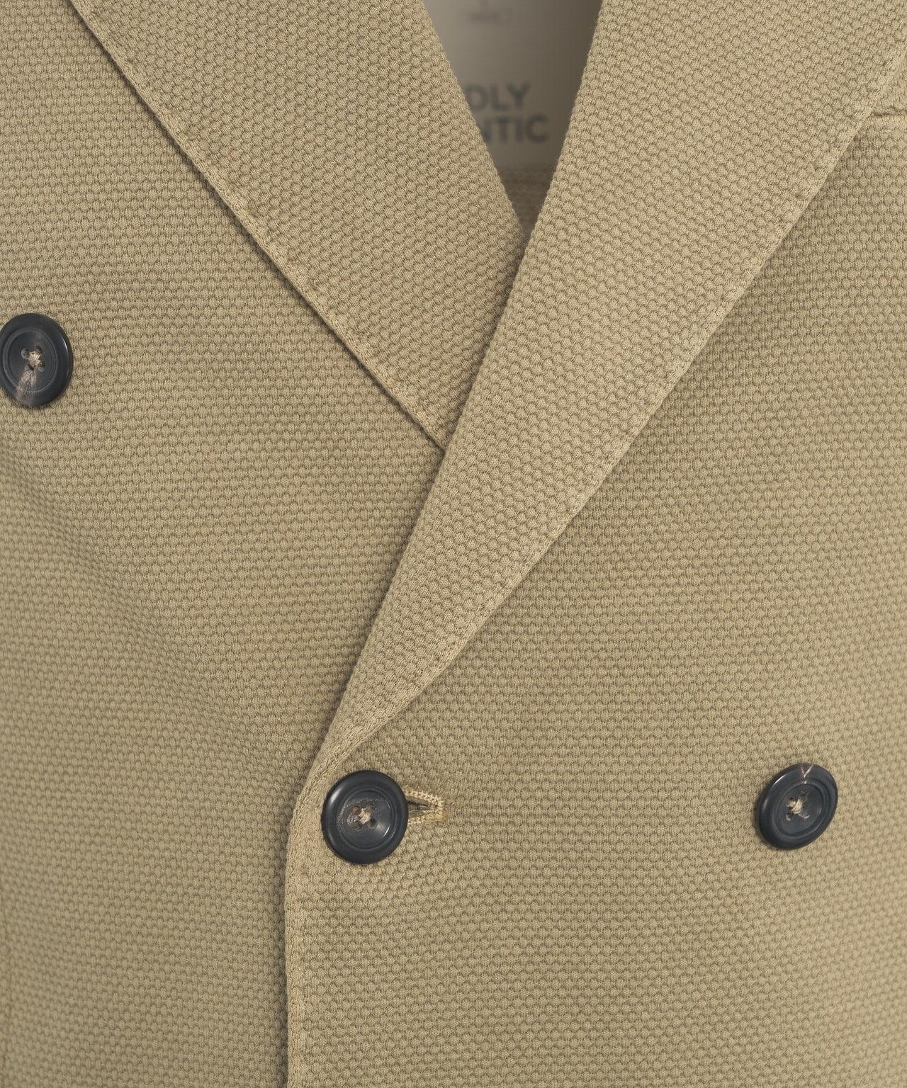Double-breasted blazer in oxford Product Image