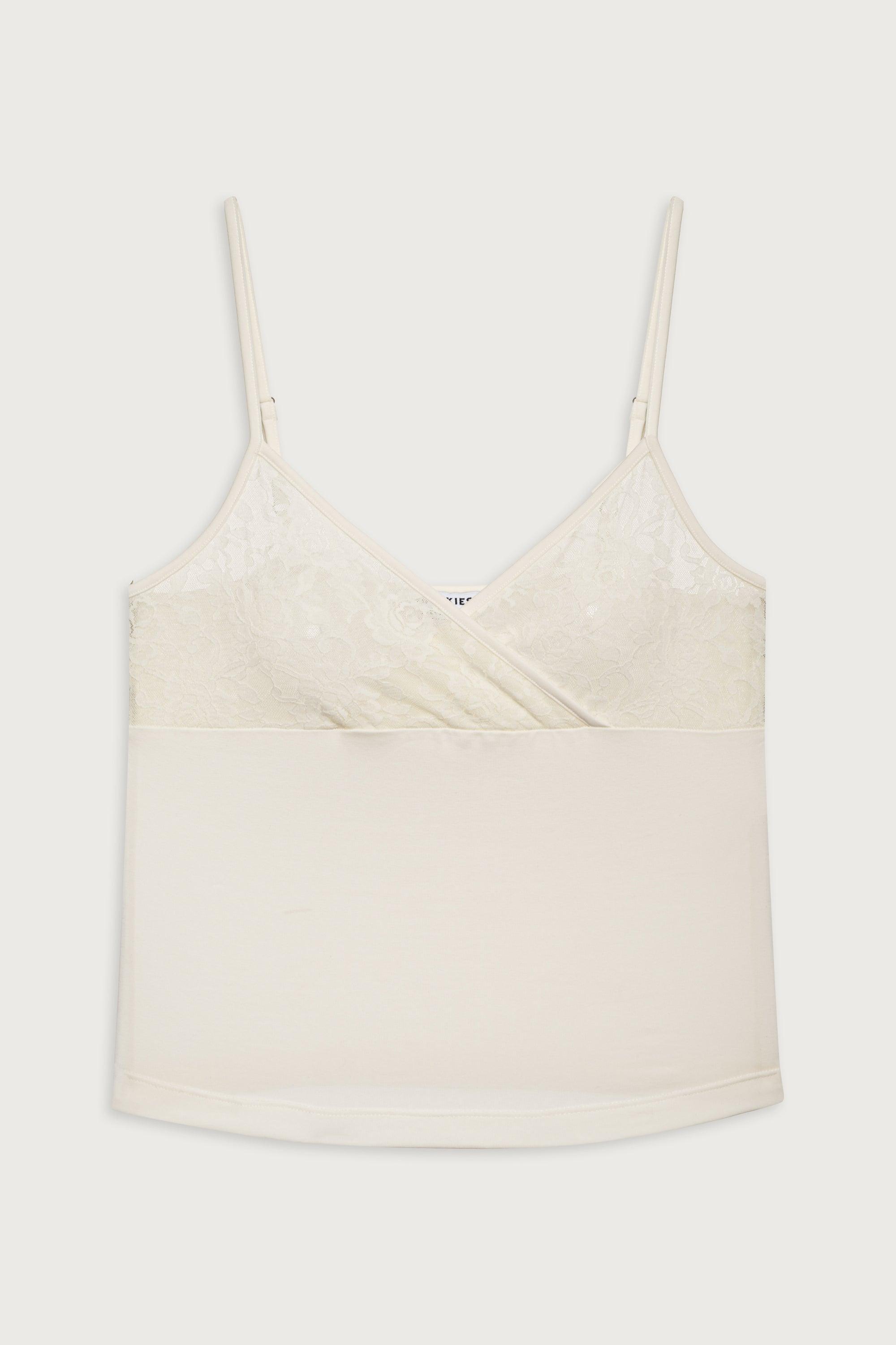 Dream Lace Tank - Porcelain Product Image