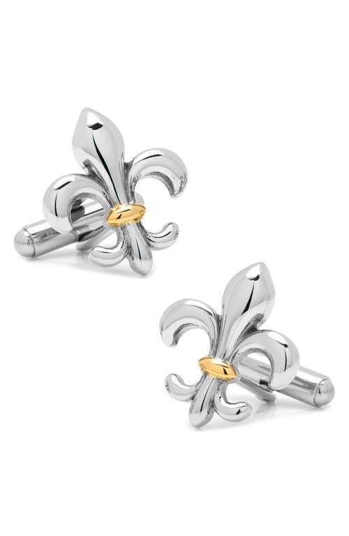 Mens Ox & Bull Trading Co. Fleur De Lis Cufflinks Product Image