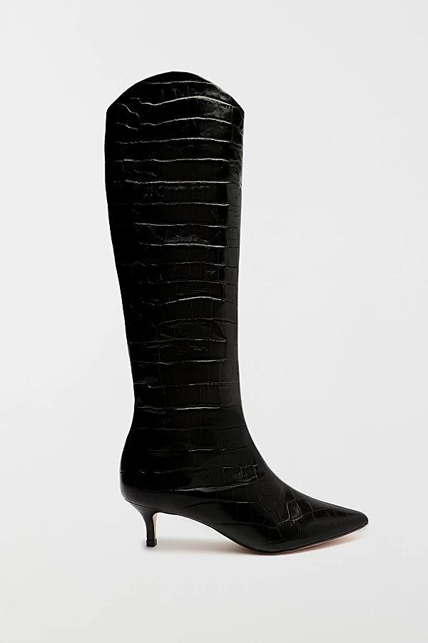 Schutz Maryana Leather Kitten Heel Boot Womens at Urban Outfitters Product Image