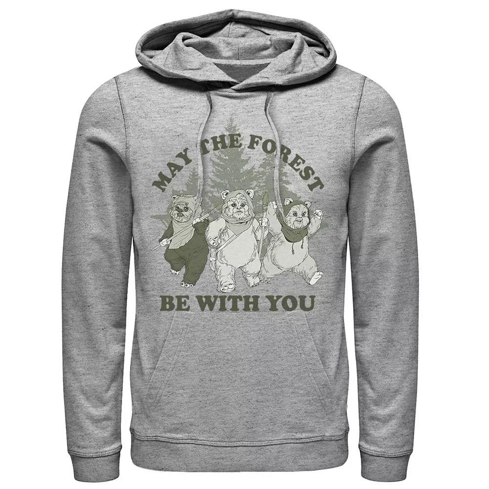 Men's Star Wars Ewoks May The Forest Be With You Hoodie,  Product Image