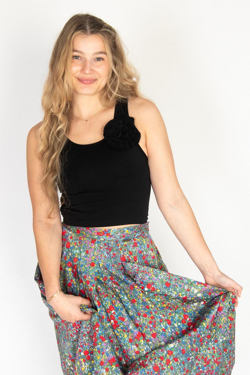 Ruffle Rose Seamless Tank Product Image