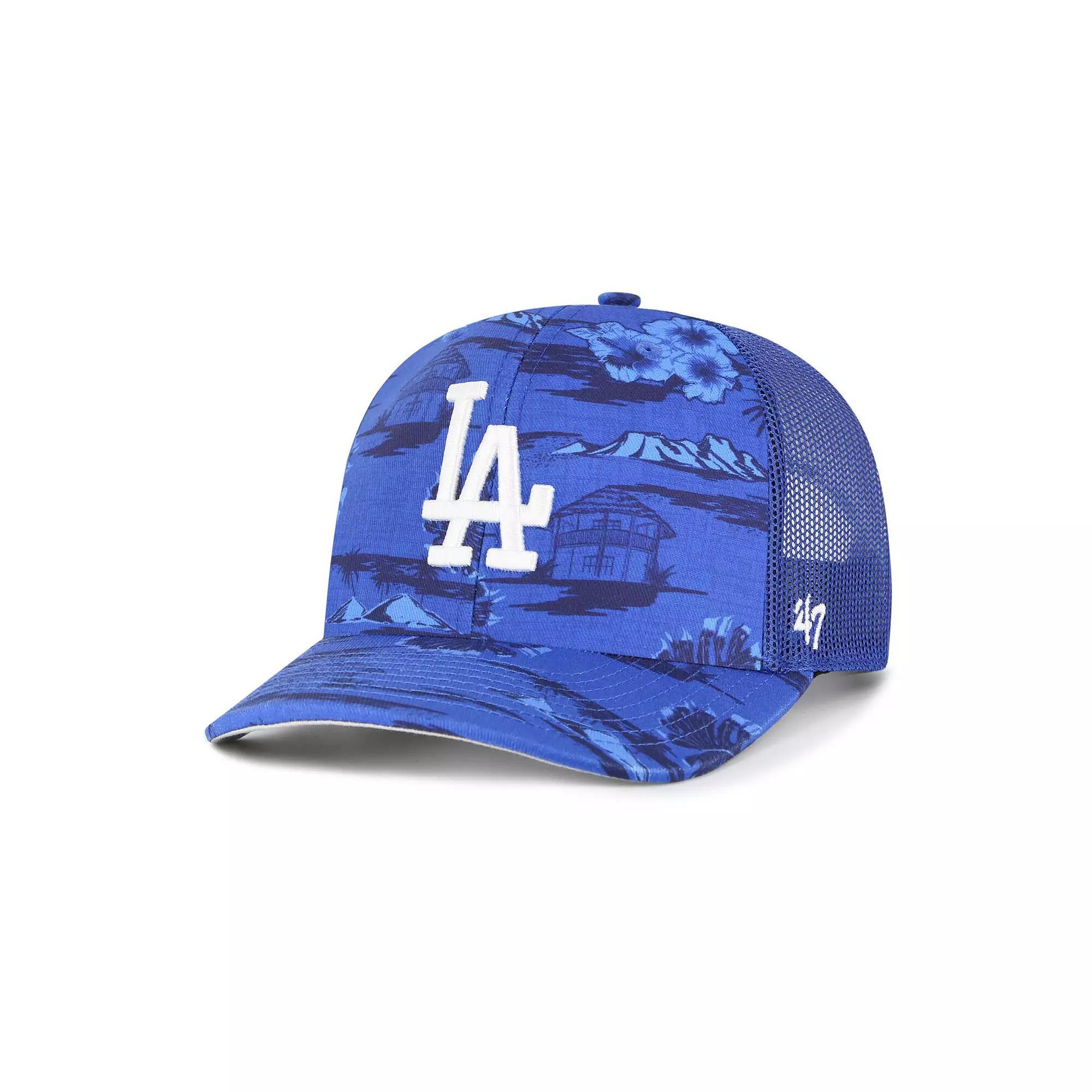 Men's '47 Blue Los Angeles Dodgers Fiji Trucker Adjustable Hat Product Image