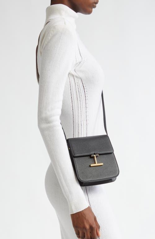 TOM FORD Tara Mini Crossbody Bag In Grain Leather In Black Product Image