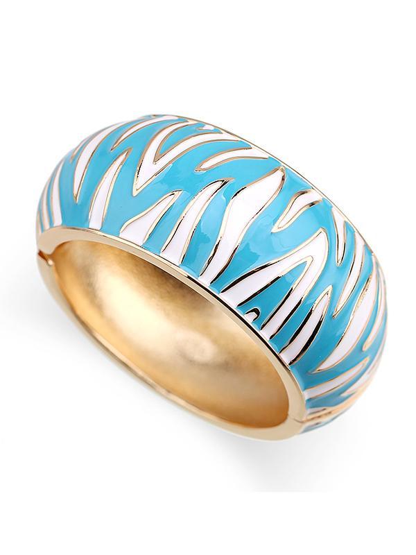 Geometric Zebra-Stripe Bracelet Accessories Product Image