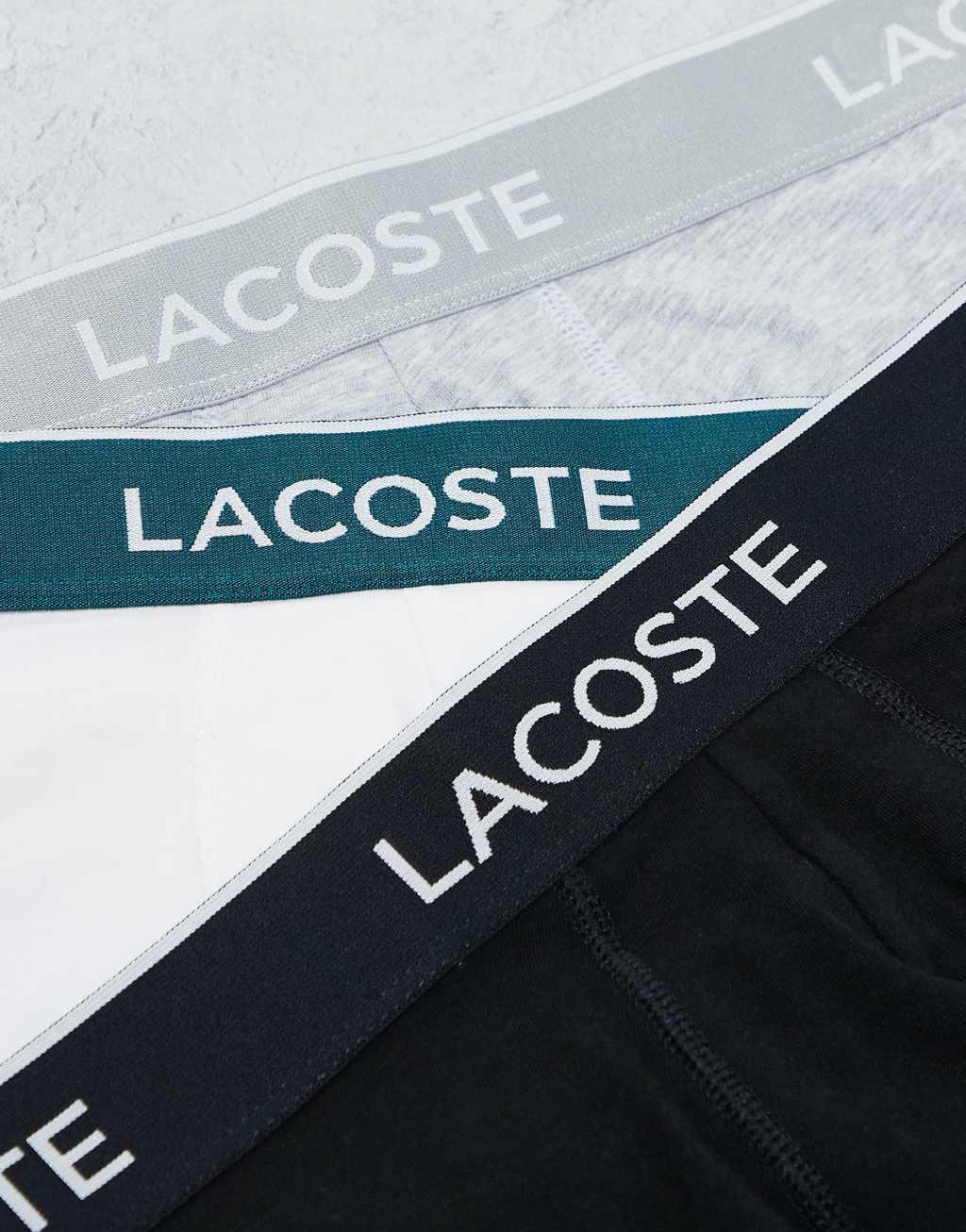 Lacoste essentials 3 pack boxer briefs in multi Product Image