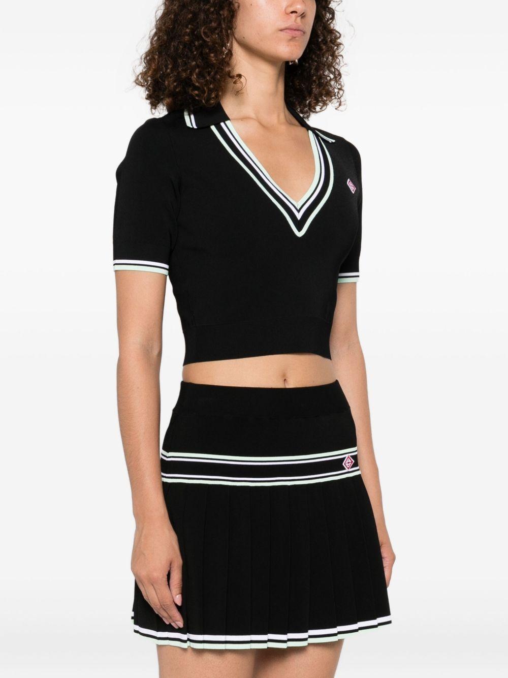 v-neck knitted top Product Image