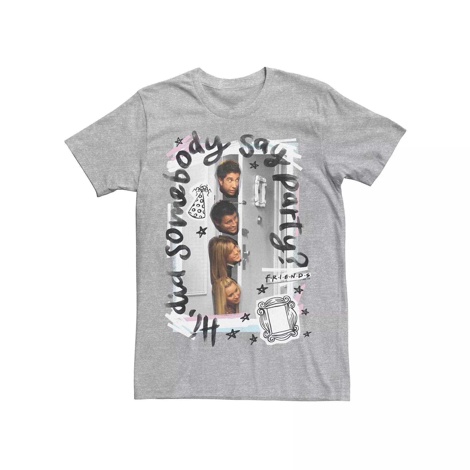 Men's Friends Hi Did Somebody Say Party Group Shot Tee,  Product Image