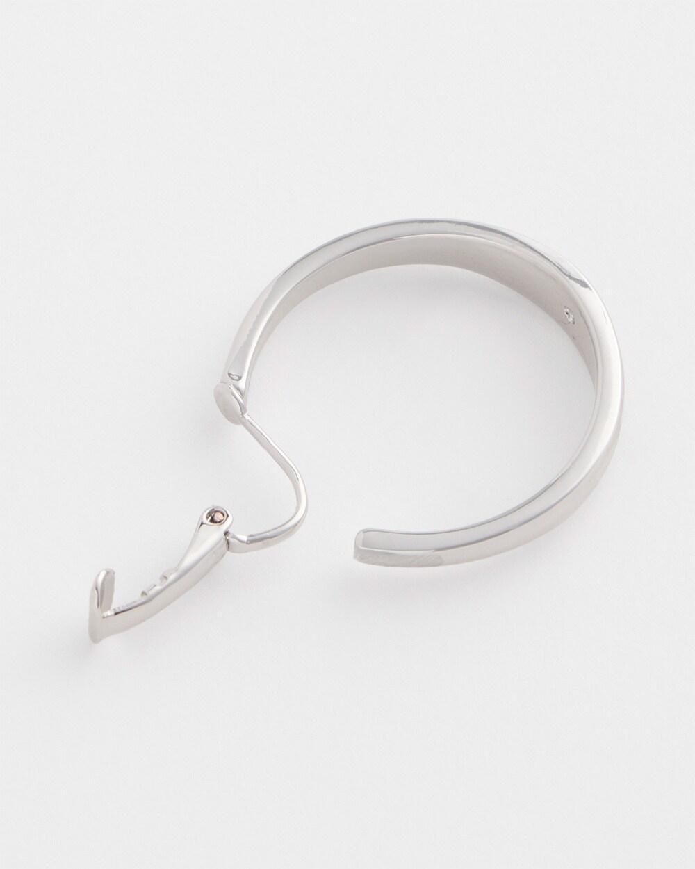 No Droop™ Silver Hoop Clip-On Earrings Product Image