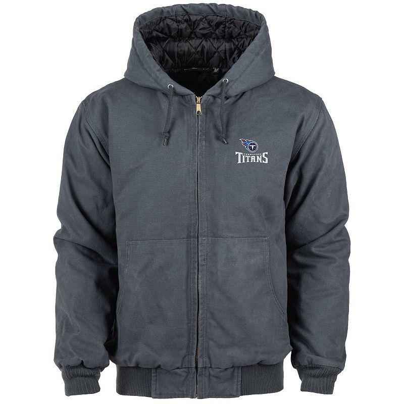 Men's Dunbrooke Charcoal New England Patriots Big & Tall Dakota Canvas Hoodie Full-Zip Jacket, Size: XLT Product Image