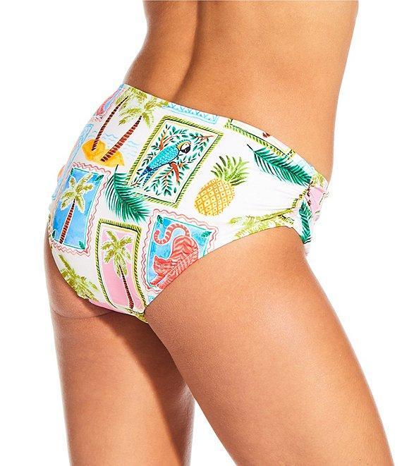 Gibson & Latimer Destination Vacation Banded Triangle Halter Swim Top Product Image