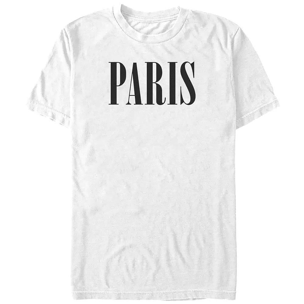 Big & Tall Paris Graphic Tee, Men's,  Product Image