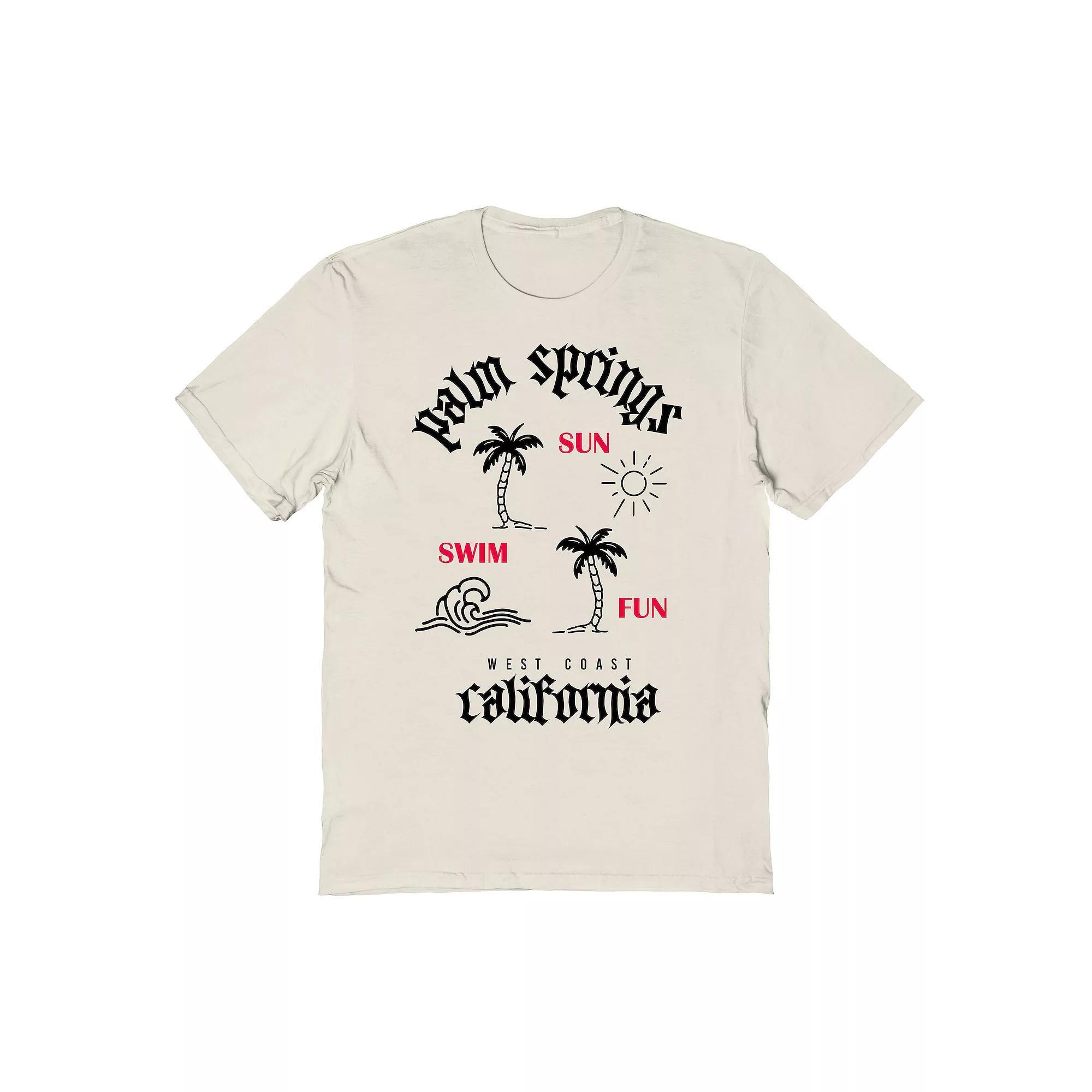 Men's Philcos Palm Springs Graphic Tee, Size: XXL, Natural Product Image