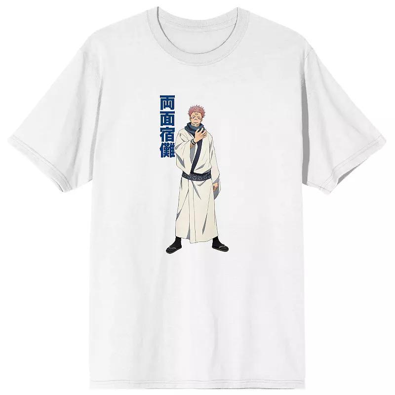 Men's Jujutsu Kaisen Anime Tee, Size: XL, White Product Image