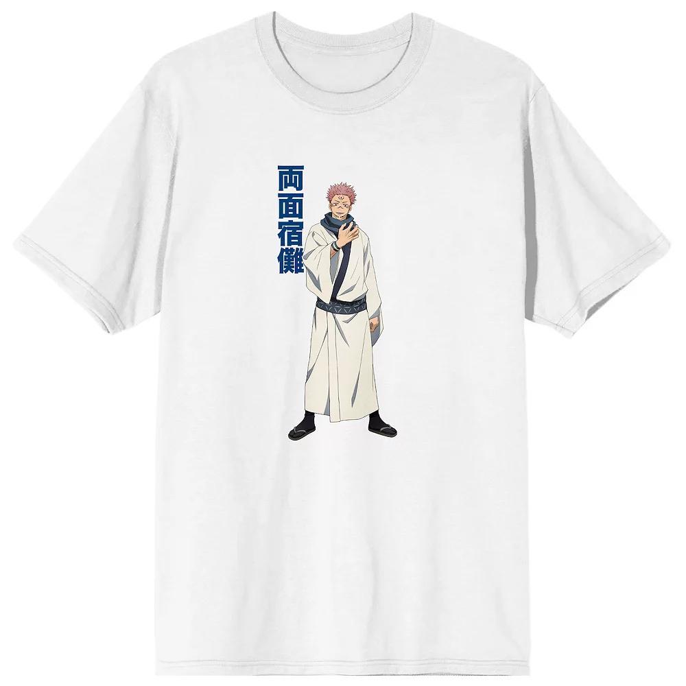 Men's Jujutsu Kaisen Anime Tee, Size: XL, White Product Image